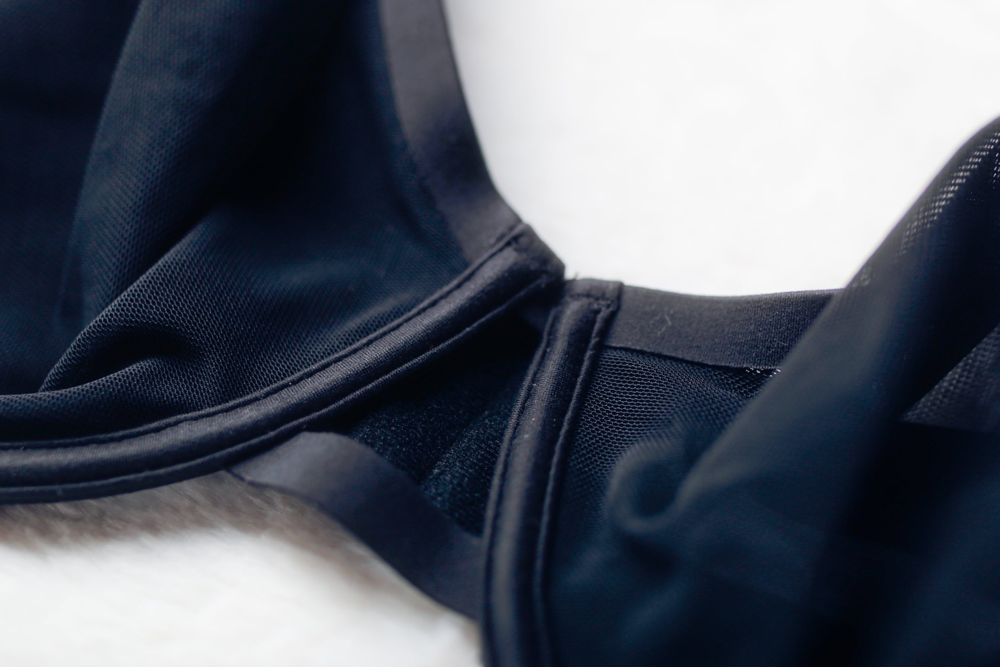 Auden 42DD Mesh Unlined Sheer See-thru Underwire Demi Bra Black NEW