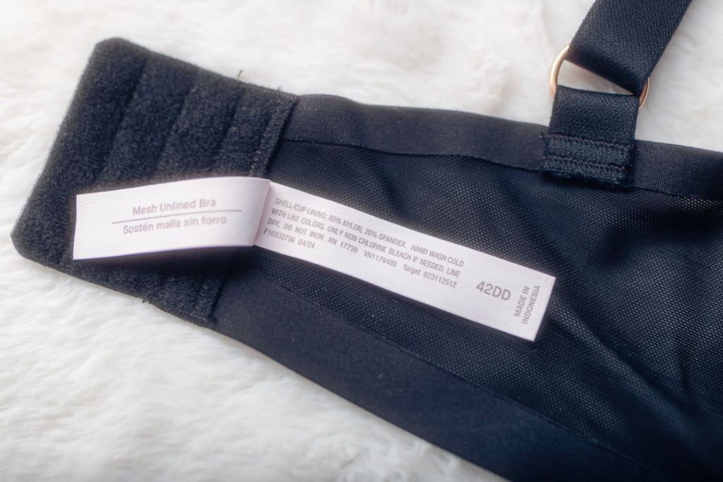 Auden 42DD Mesh Unlined Sheer See-thru Underwire Demi Bra Black NEW