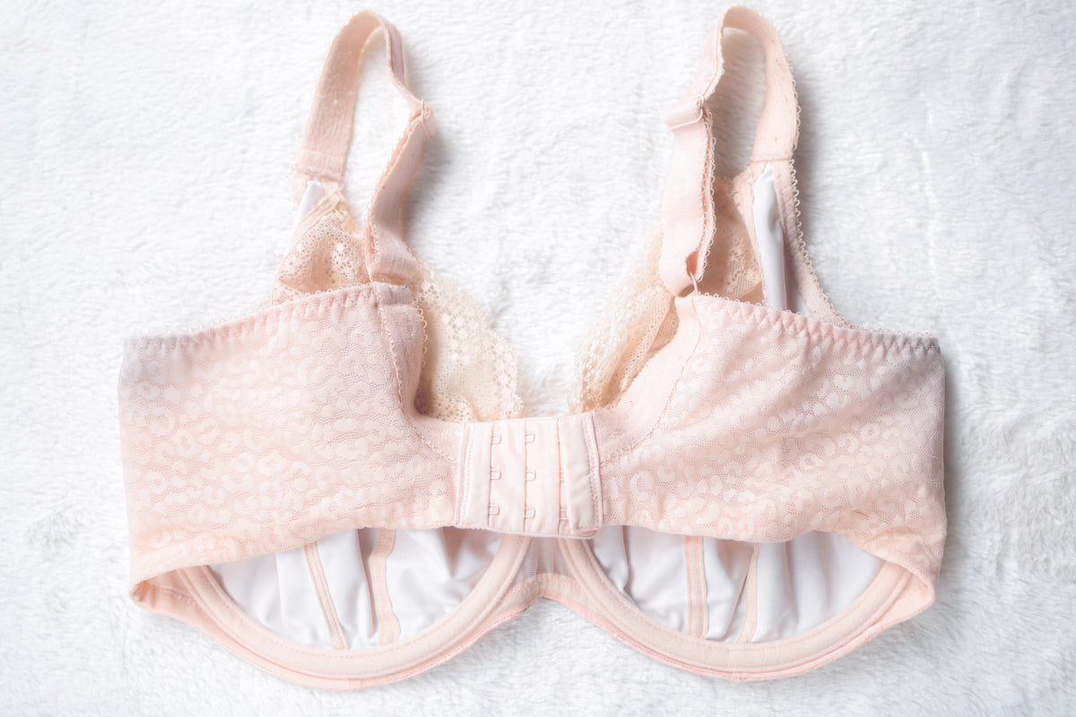 Elomi EL4490 Lucie Underwire Stretch Plunge Unlined Full Coverage Bra US 36I UK 36GG Pink