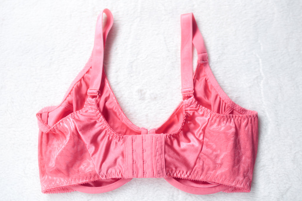 Vassarette 75-821 Retro Second Skin Satin Bra Pink 38DD