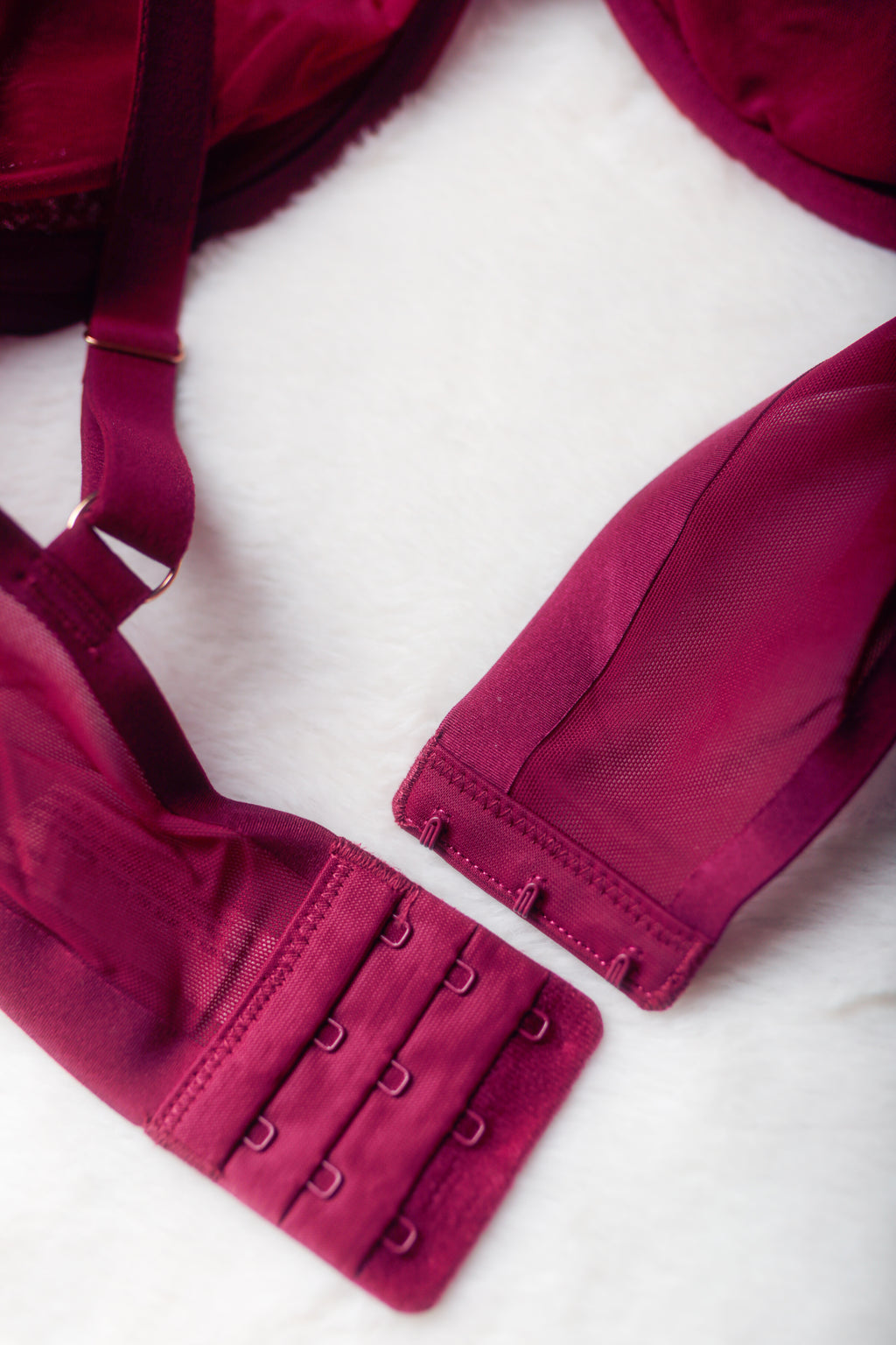 Auden 38D Unlined Sheer Mesh Demi Underwire Seamless Breathable Bra Purple NEW