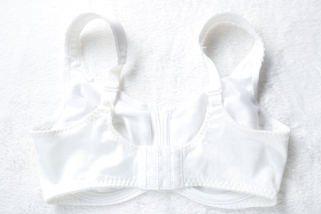 Bali 0190 Retro Unlined Satin Full Coverage Comfort Support Bra 36D White