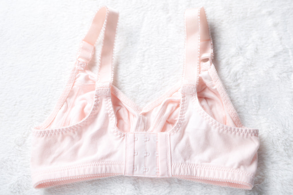 Bali 3036 Retro Cotton Double Support Unlined Full Coverage Wireless Bra 34C Pink