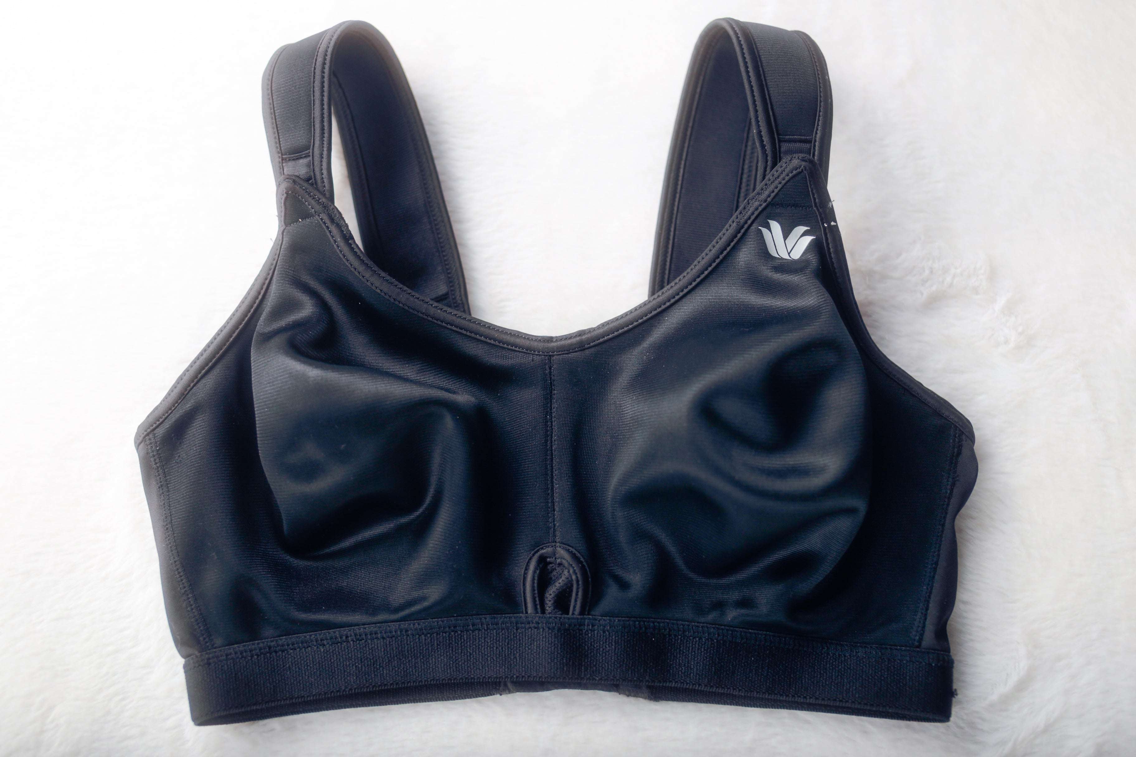 Wacoal 34C Vintage 55101 Underwire Sports Bra Black USA-made