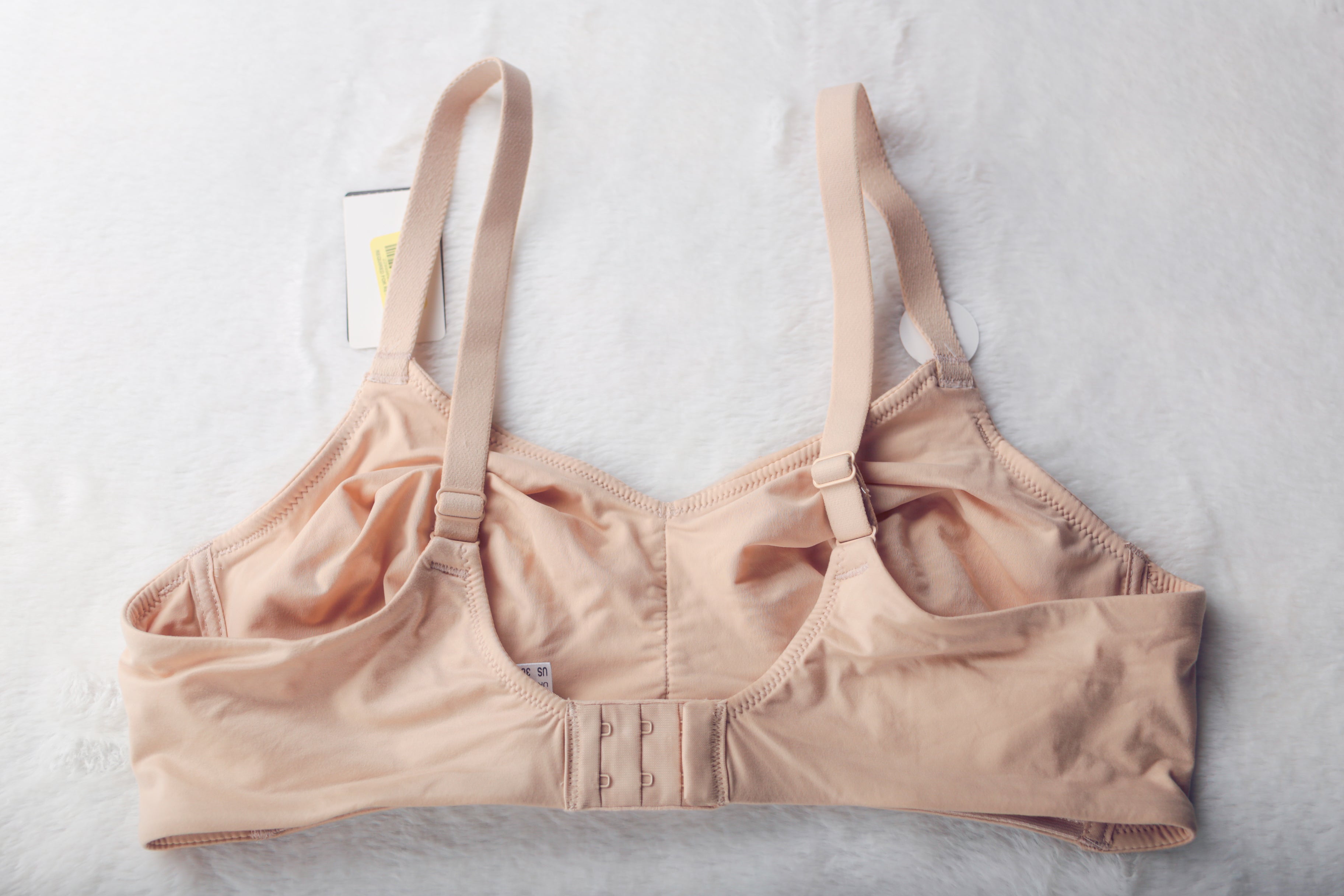 Wacoal 38C Perfect Primer Wirefree 853212 Unlined Unpadded Bra Beige NEW