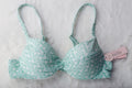 Victoria's Secret Swim 34A Swimsuit Bikini Top Removable Push-up Mint Shells NEW