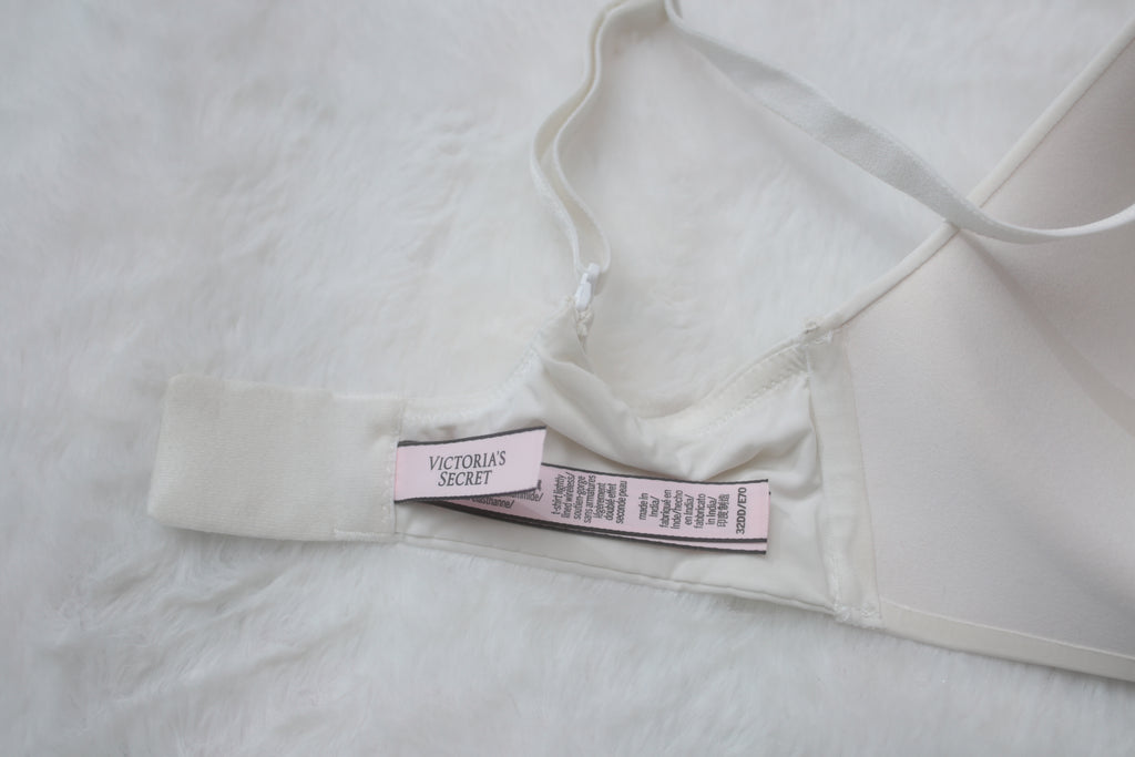 Victoria's Secret 32DD T-shirt Lightly Lined Wireless Bra White