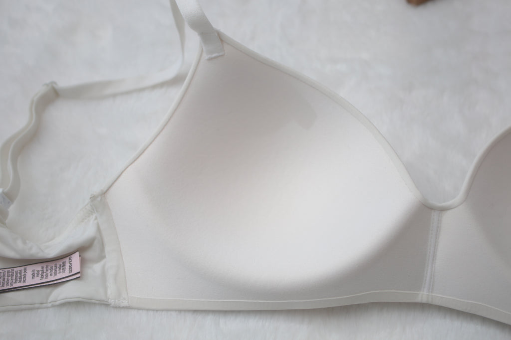 Victoria's Secret 32DD T-shirt Lightly Lined Wireless Bra White