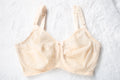 Bali Vintage 2620 Sno Flake Retro Unlined Sheer Lace Bullet Bra 32DD Beige