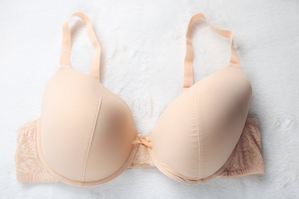 Curve Muse Molded Push-up T-shirt Bra Beige 48B