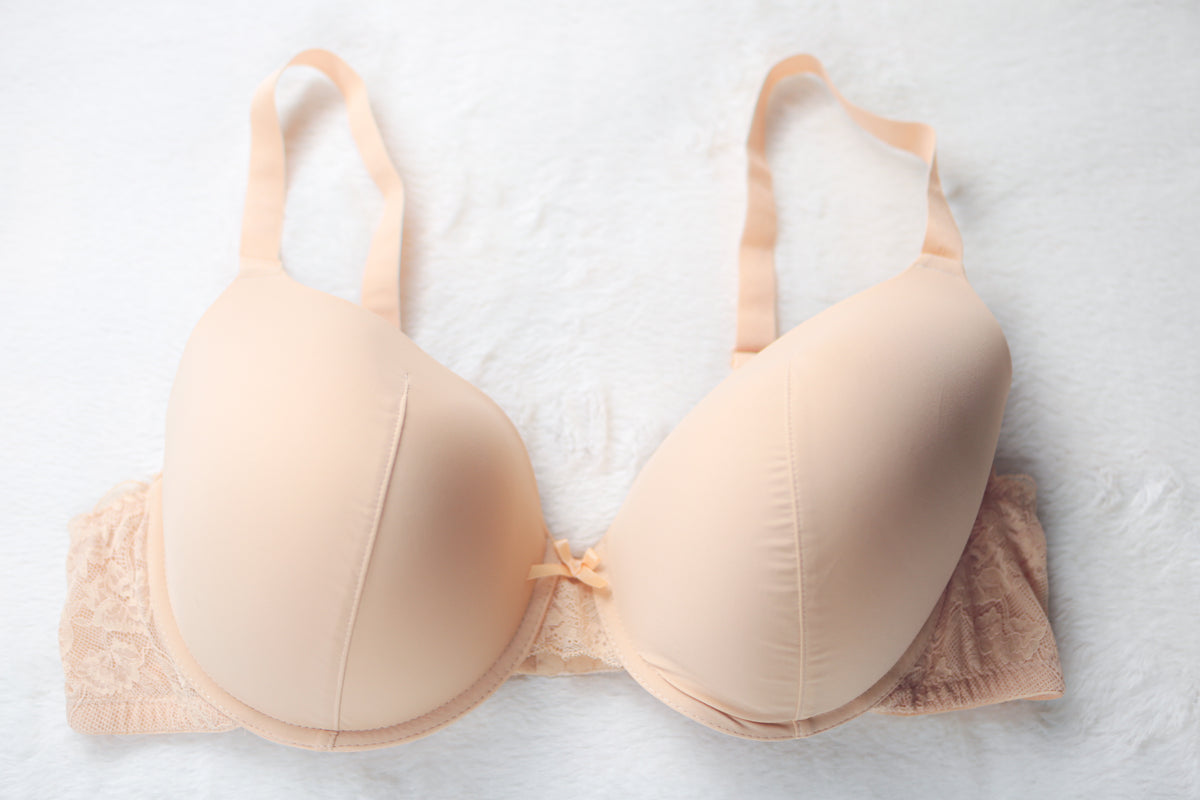 Curve Muse Molded Push-up T-shirt Bra Beige 48B