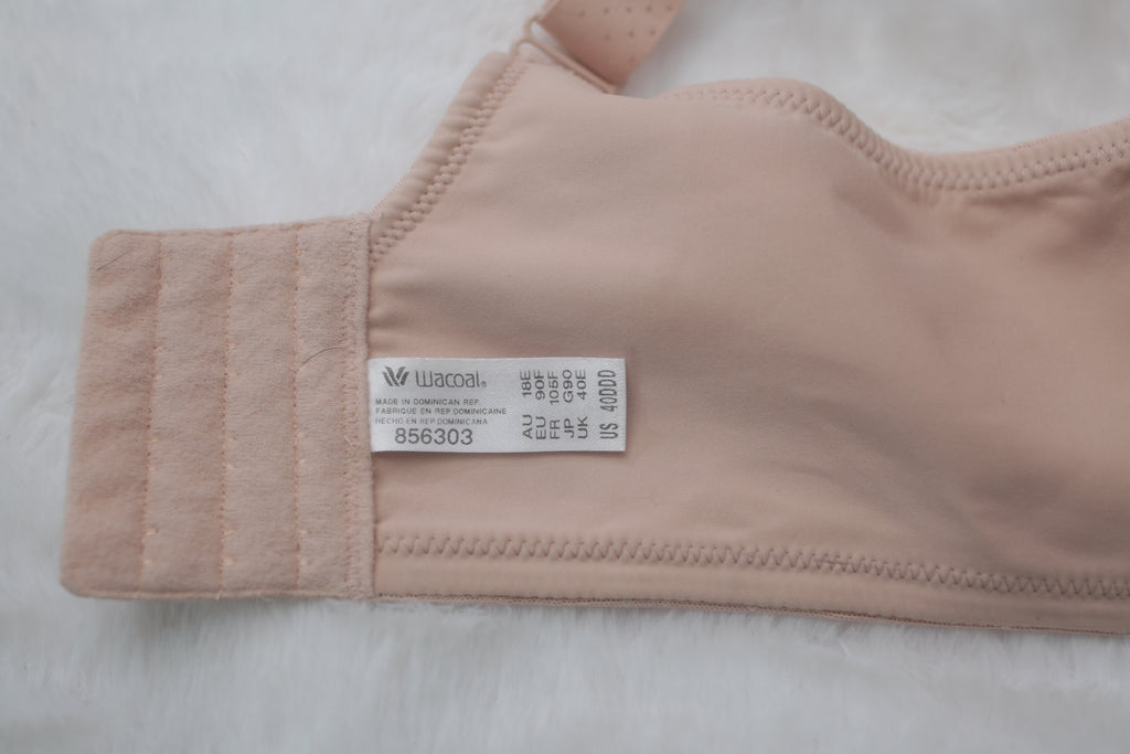 Wacoal 40DDD Back Appeal Wire Free 856303 Wireless Bra Nude