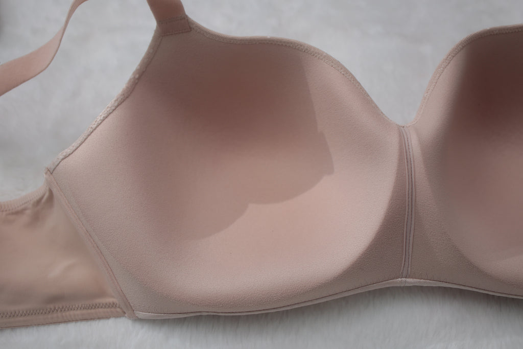 Wacoal 40DDD Back Appeal Wire Free 856303 Wireless Bra Nude