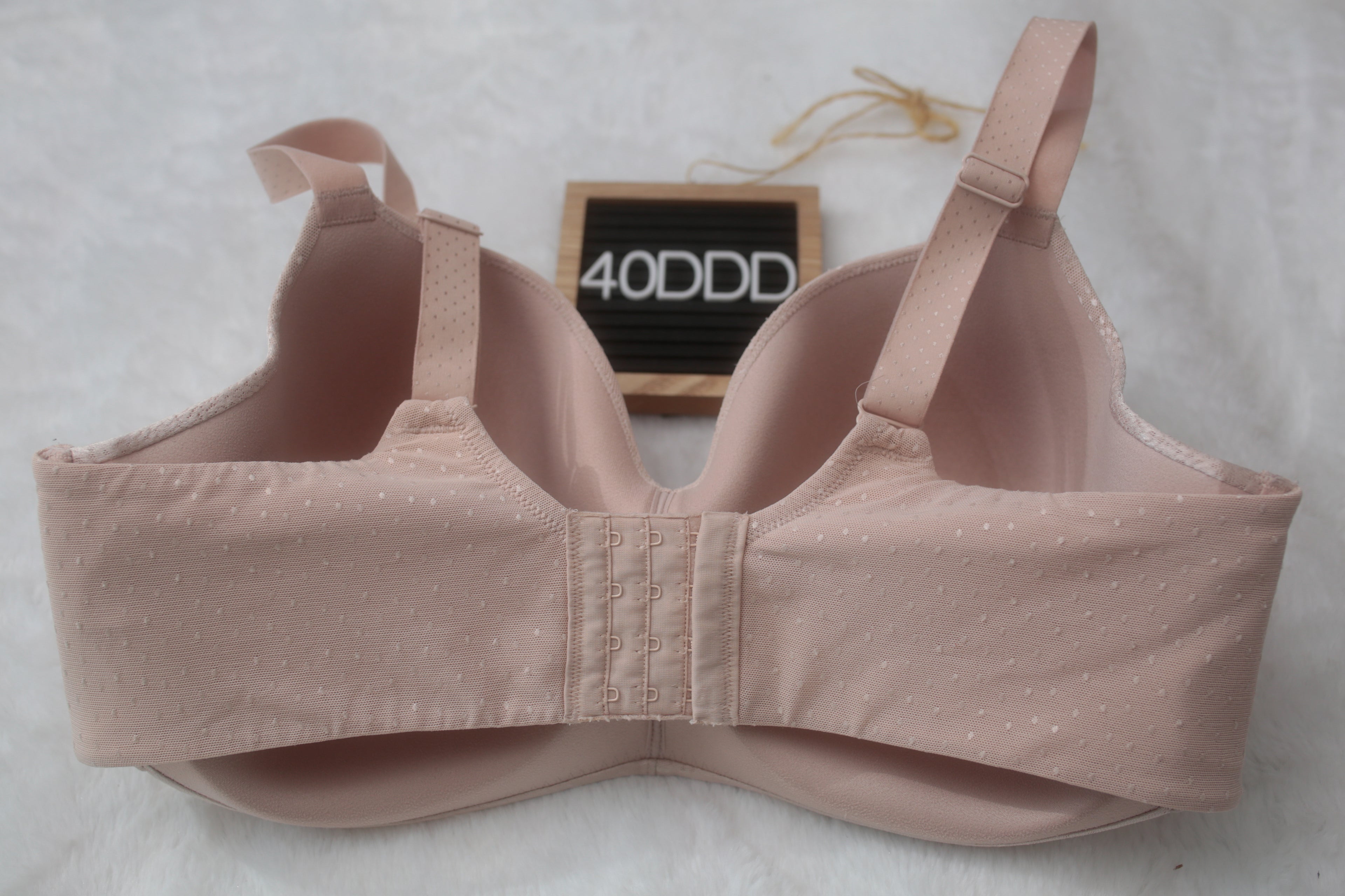 Wacoal 40DDD Back Appeal Wire Free 856303 Wireless Bra Nude