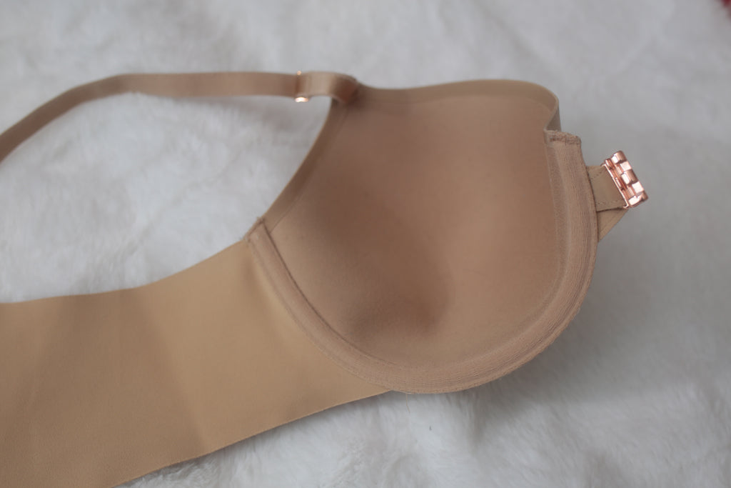 Soma 38B Vanishing 360 Perfect Coverage Front-closure T-shirt Bra Beige