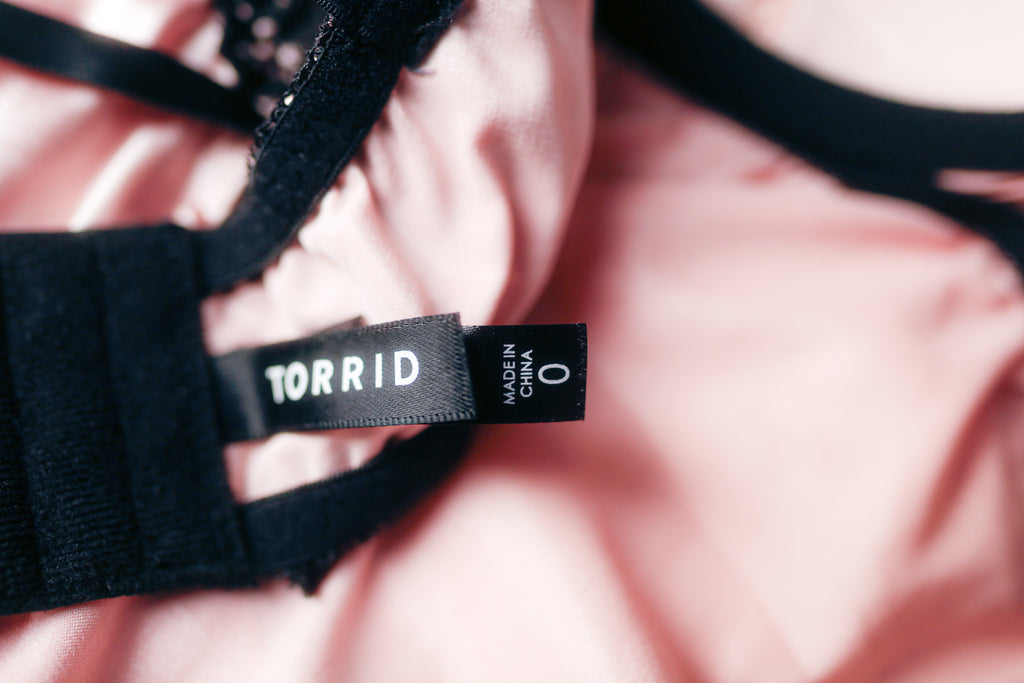 Torrid 0 Coquette Burlesque Satin Lace Underwire Babydoll Lingerie Pink and Black