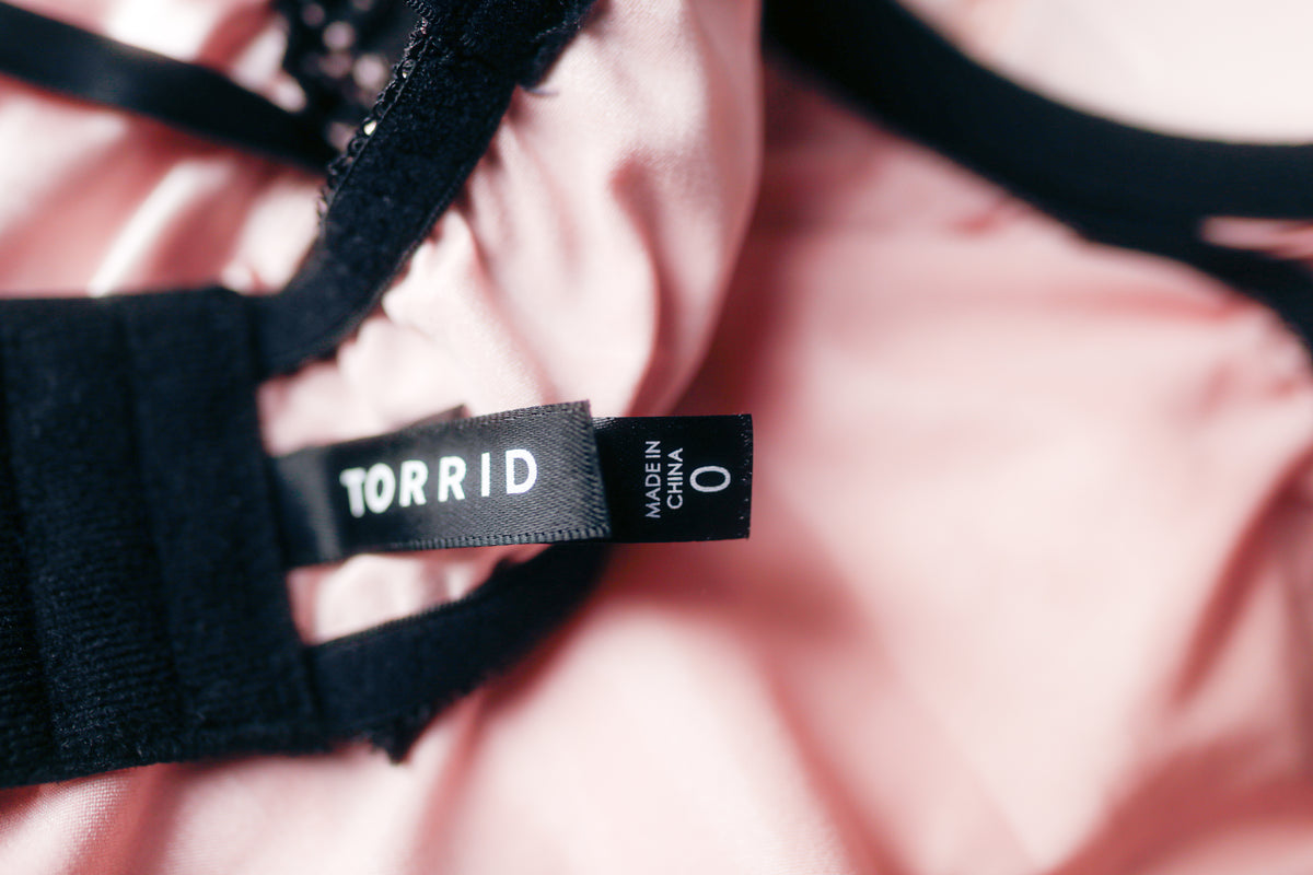 Torrid 0 Coquette Burlesque Satin Lace Underwire Babydoll Lingerie Pink and Black