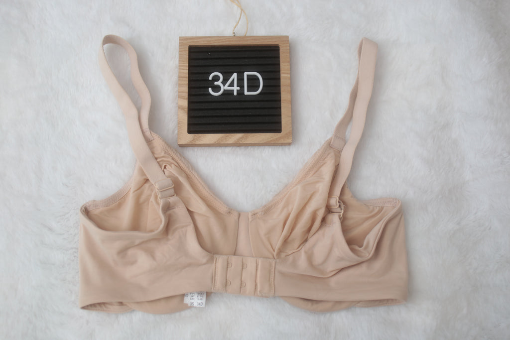 Wacoal 34D Perfect Primer Full Figure 855213 Underwire Bra Beige