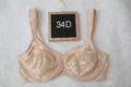 Wacoal 34D Awareness 85567 Underwire Full Coverage Lined Bra Nude Beige Floral