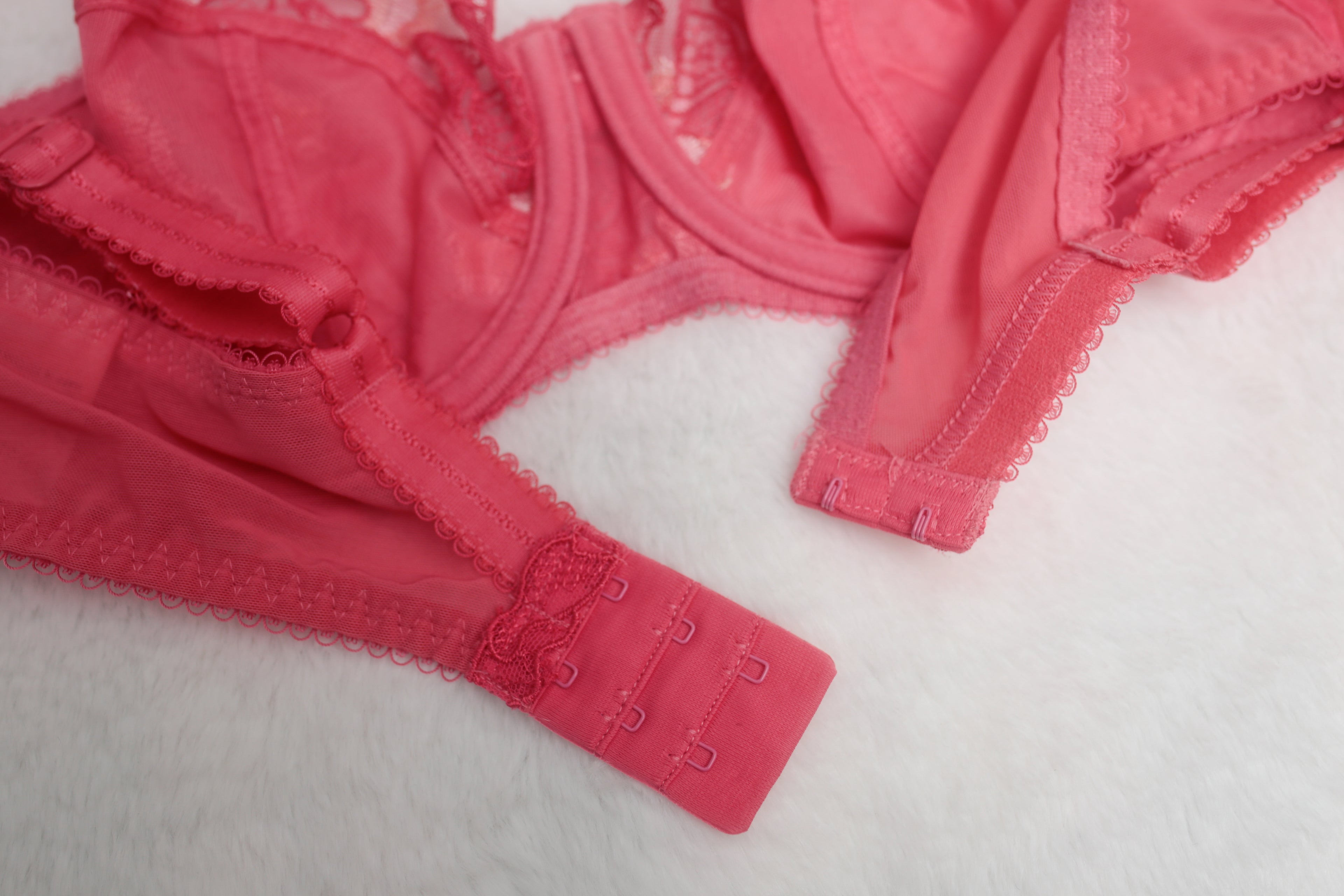 Fantasie 34DD Francesca Side Support FL9191 Underwire Balconette Bra Pink Lace