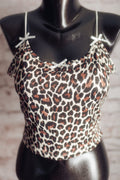 Stretch Cami Chemise Cheetah Leopard Medium