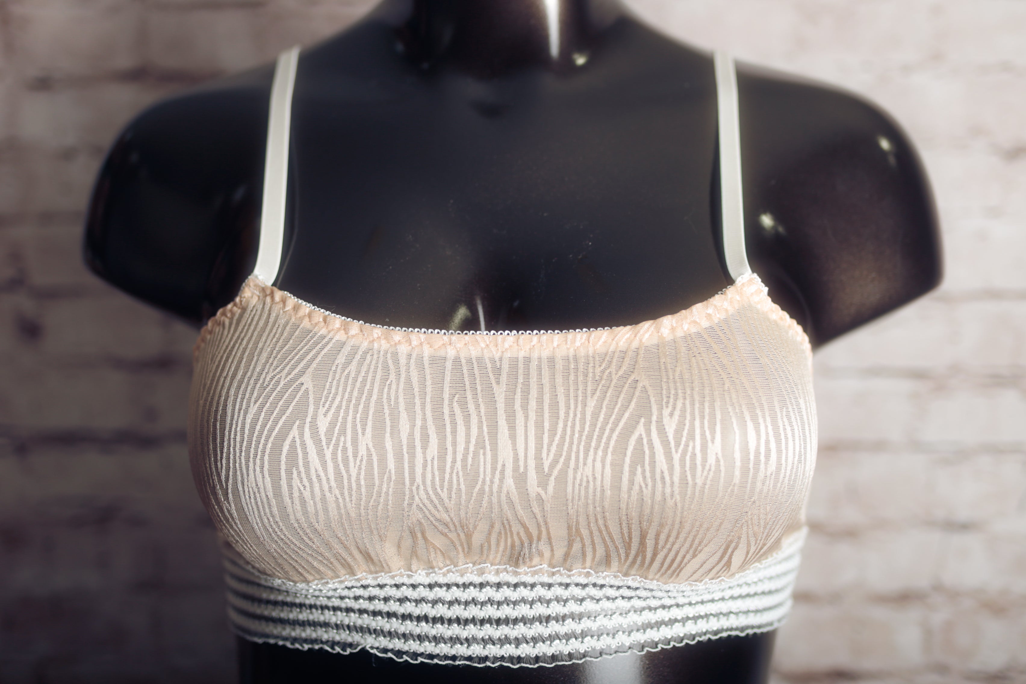 Unlined Sheer Wireless Soft Bralette Bra 2XL XXL