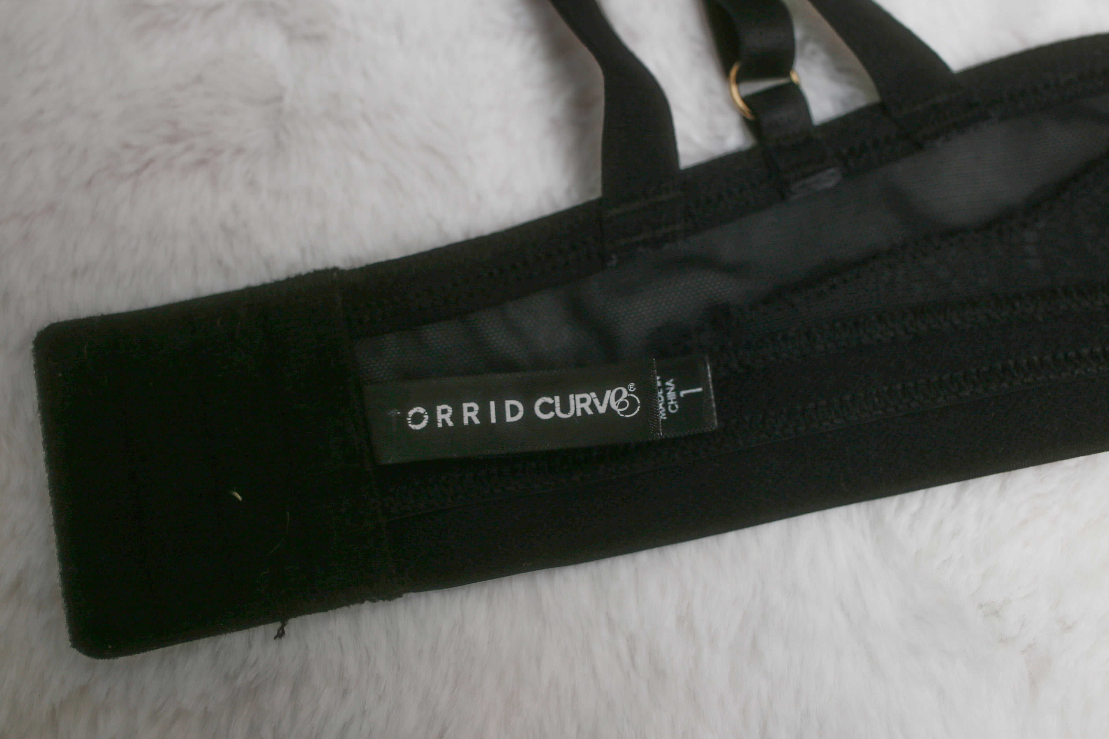 Torrid Curve Demi Underwire Bra 1 14-16 42-44" Bust 1XL Black Mesh