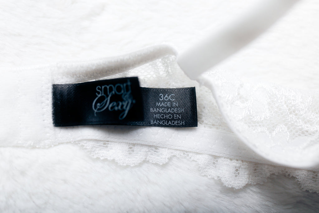 Smart & Sexy Add 2 Cup Sizes Push-Up Bra White Lace 36C