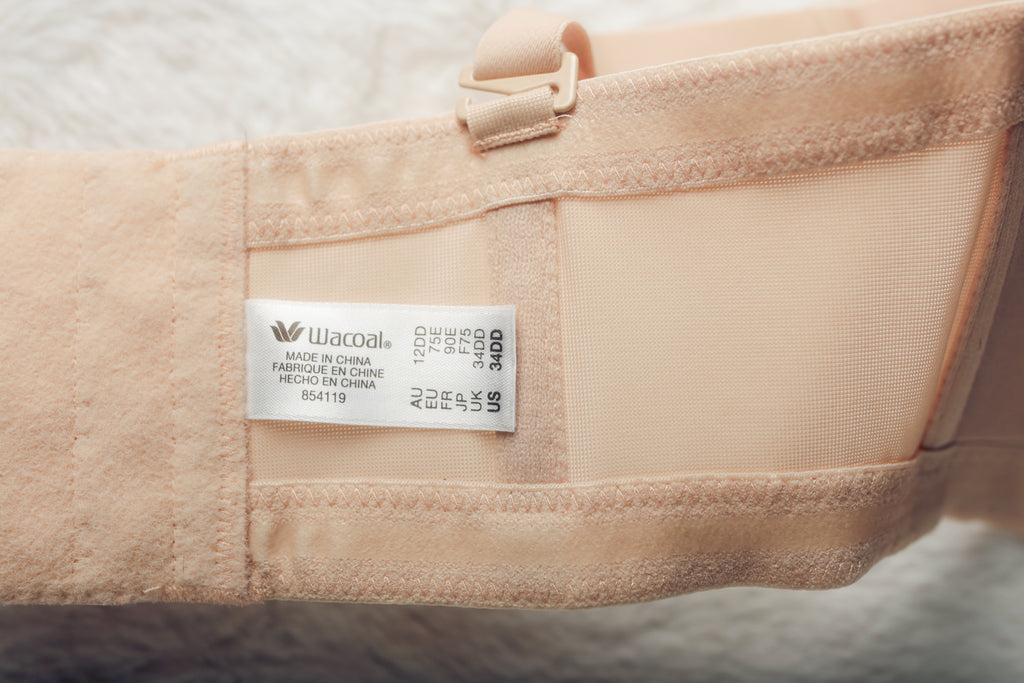 Wacoal 34DD Red Carpet 854119 Strapless Convertible Underwire Bra Beige
