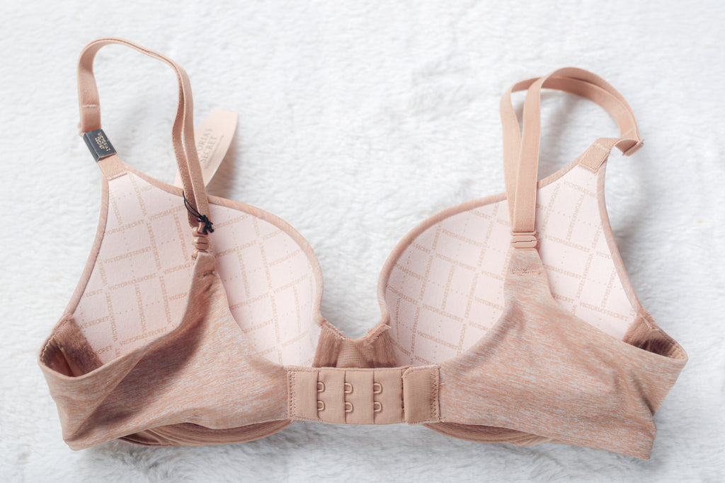 Victoria's Secret Padded Perfect Coverage T-shirt Bra 32B Beige NEW