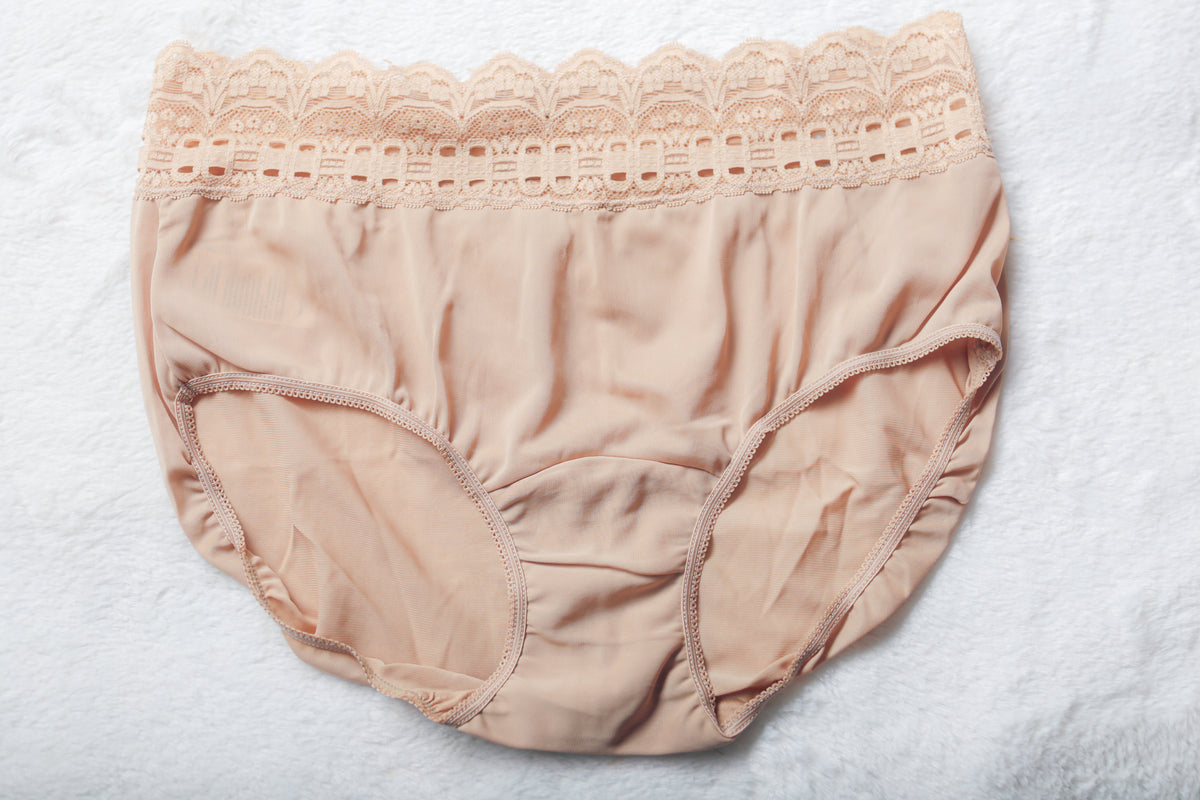 Olga 913 Secret Scoop Hugs High Rise Full Back Briefs Panty 6 Medium Beige NEW