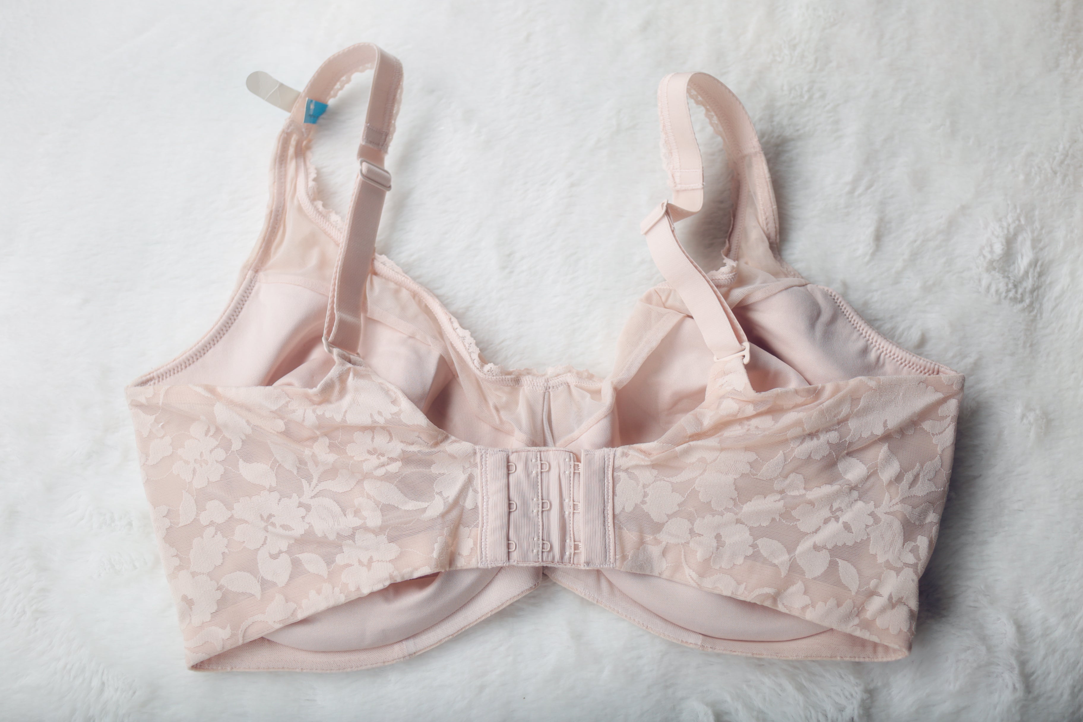 Bali 36DDD Lace N' Smooth 6590 Full Figure Underwire Bra Pink NEW