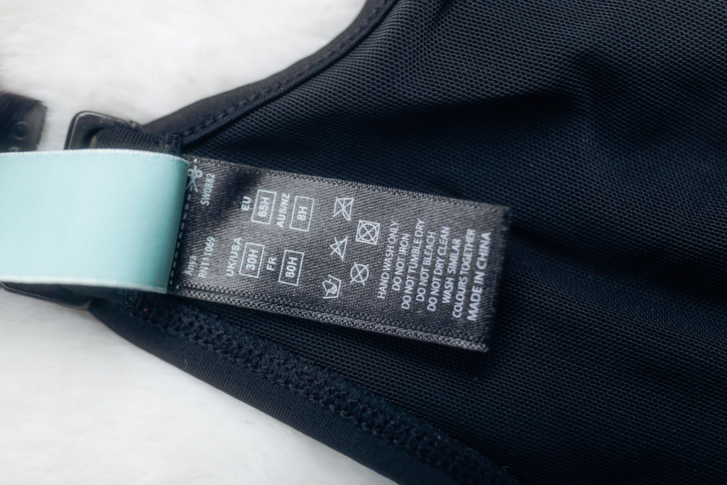 Panache Swim 30H 30FF Underwire Bikini Top Bra Black