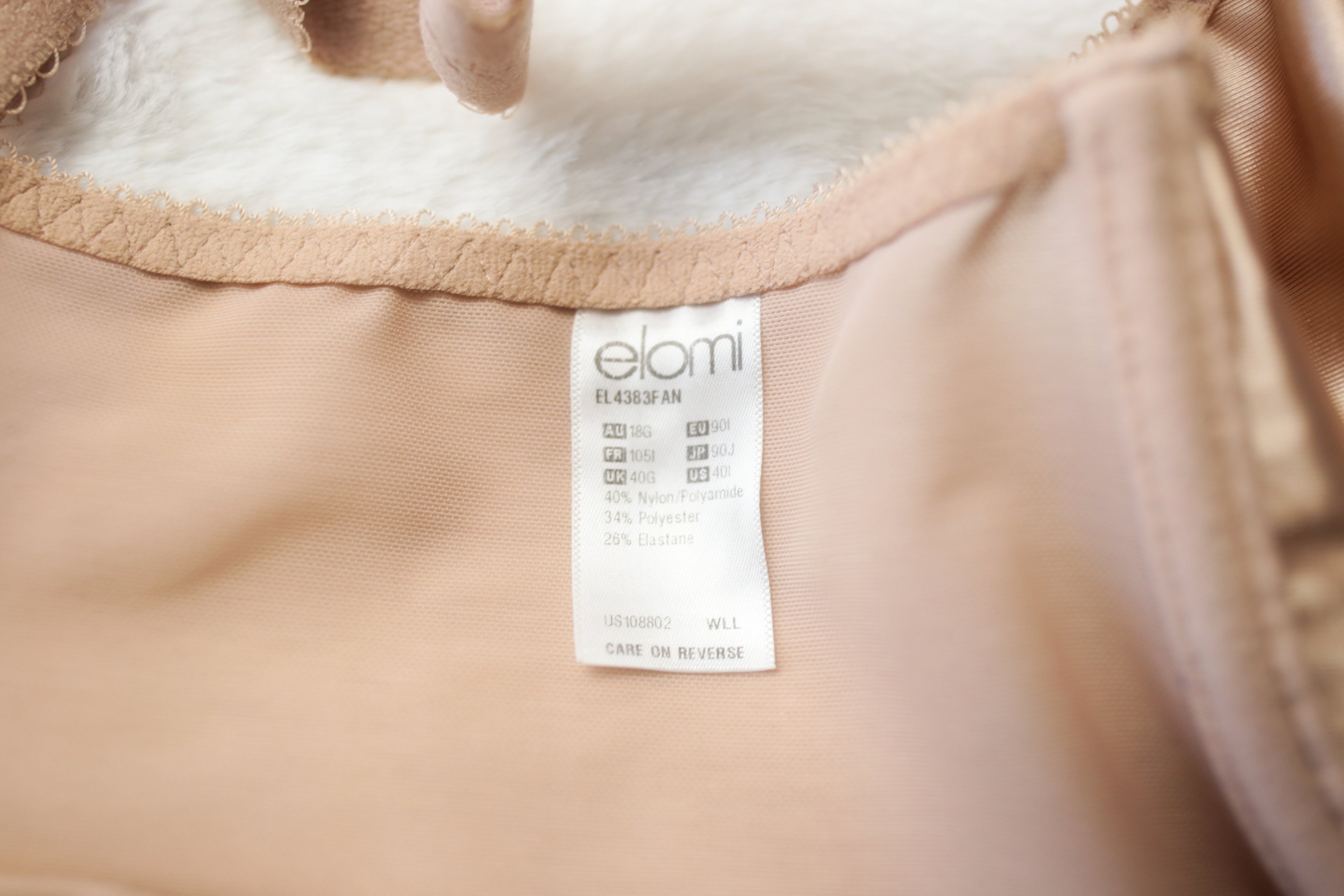 Elomi 40I Charley Bandless Spacer EL4383 Molded Underwire Full-coverage T-Shirt Bra