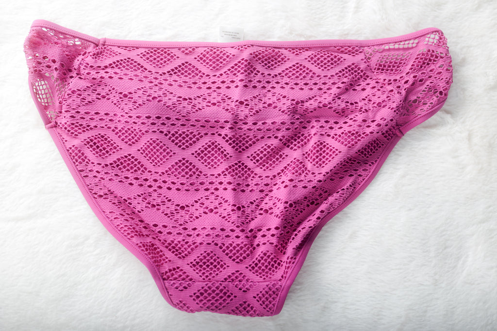 Freya US 32L UK 32HH Sundance Sweetheart Swim Bikini Top and Hipster Bottom Swimsuit SetUnderwire Pink