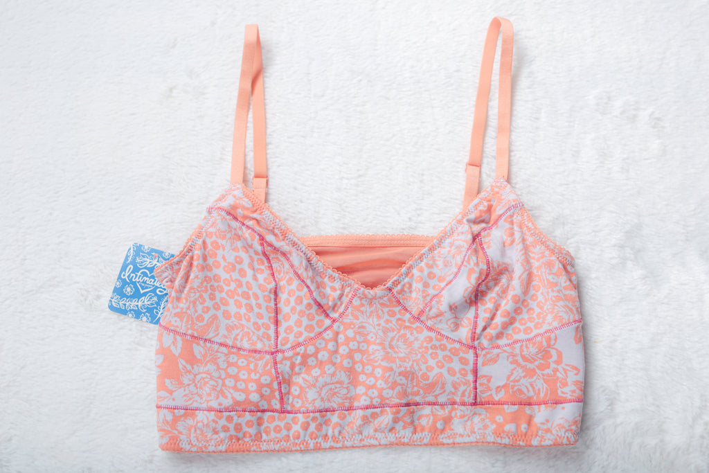 Free People Intimately Floral Unlined Stretch Bralette Bra Small NEW