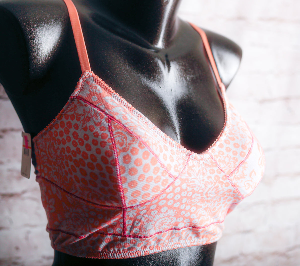 Free People Intimately Floral Unlined Stretch Bralette Bra Small NEW