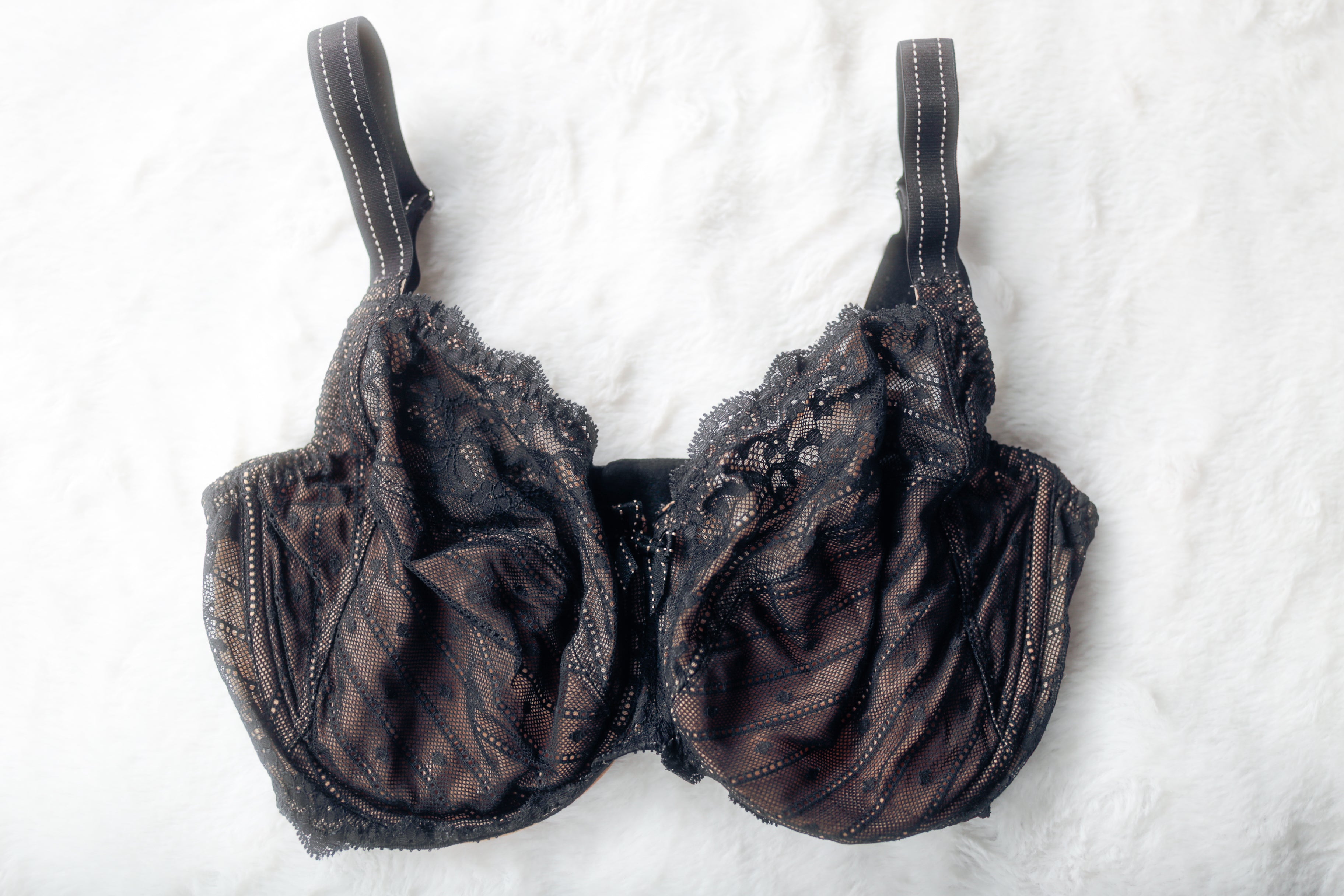 Chantelle US 34DDDD 34G UK 34F C Magnifique Minimizer Seamless Lined Underwire Bra Black