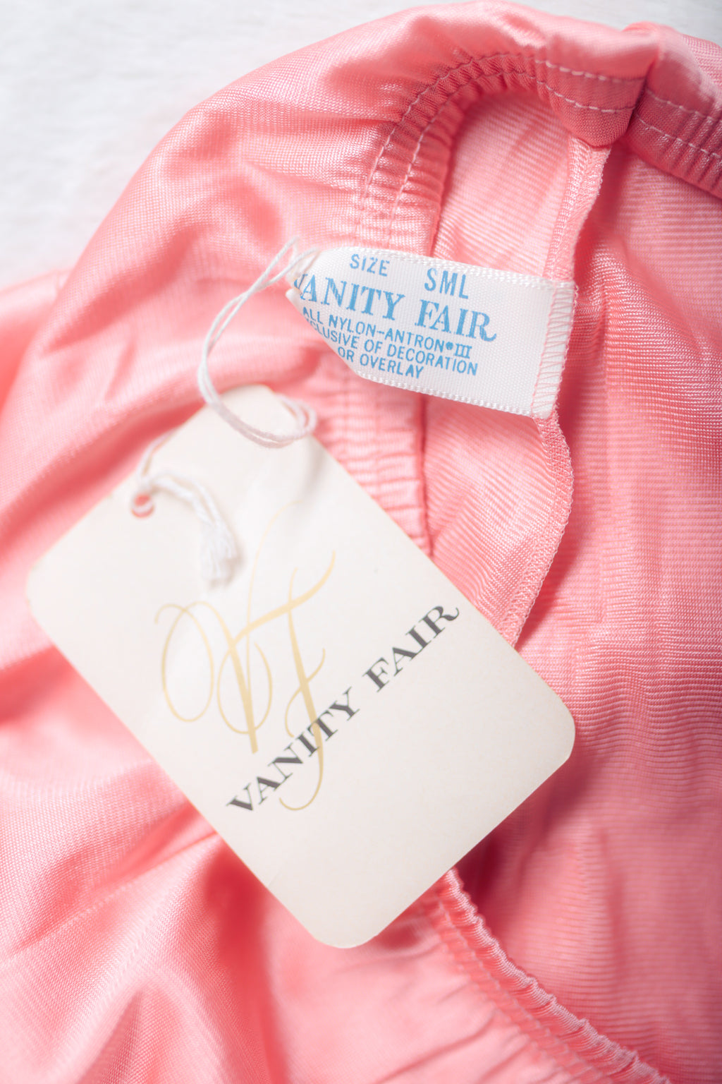 Vanity Fair Vintage Retro 60s Satin Half Slip Skirt Small Pink NEW