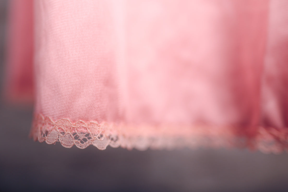 Vanity Fair Vintage Retro 60s Satin Half Slip Skirt Small Pink NEW