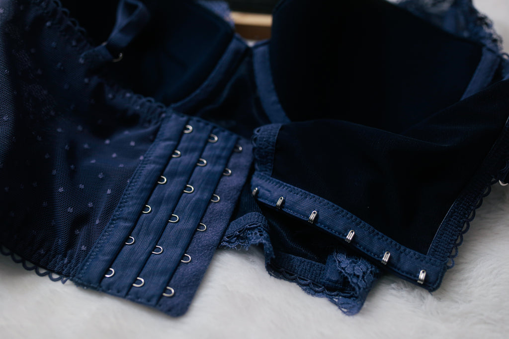 Victoria's Secret 32D Dream Angels Lined Demi Longline Bra Blue