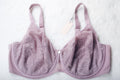 Understance Lily Lace Flexwire Unpadded Unlined Bra Purple 48G NEW