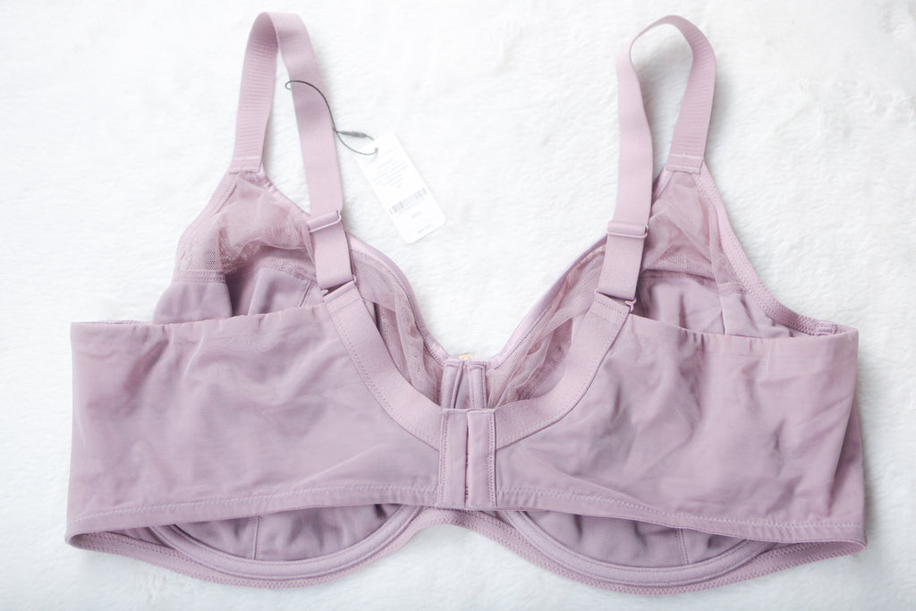 Understance Lily Lace Flexwire Unpadded Unlined Bra Purple 48G NEW