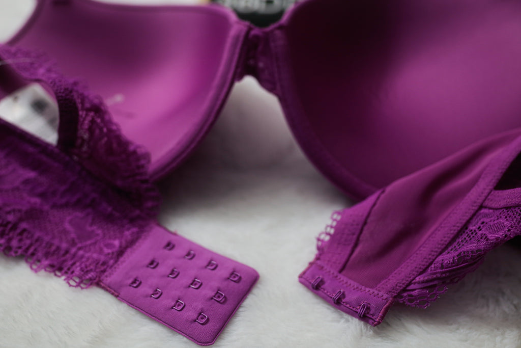 Soma 36DD Embraceable Enchanting Lace Push-up Underwire T-shirt Bra Purple NEW