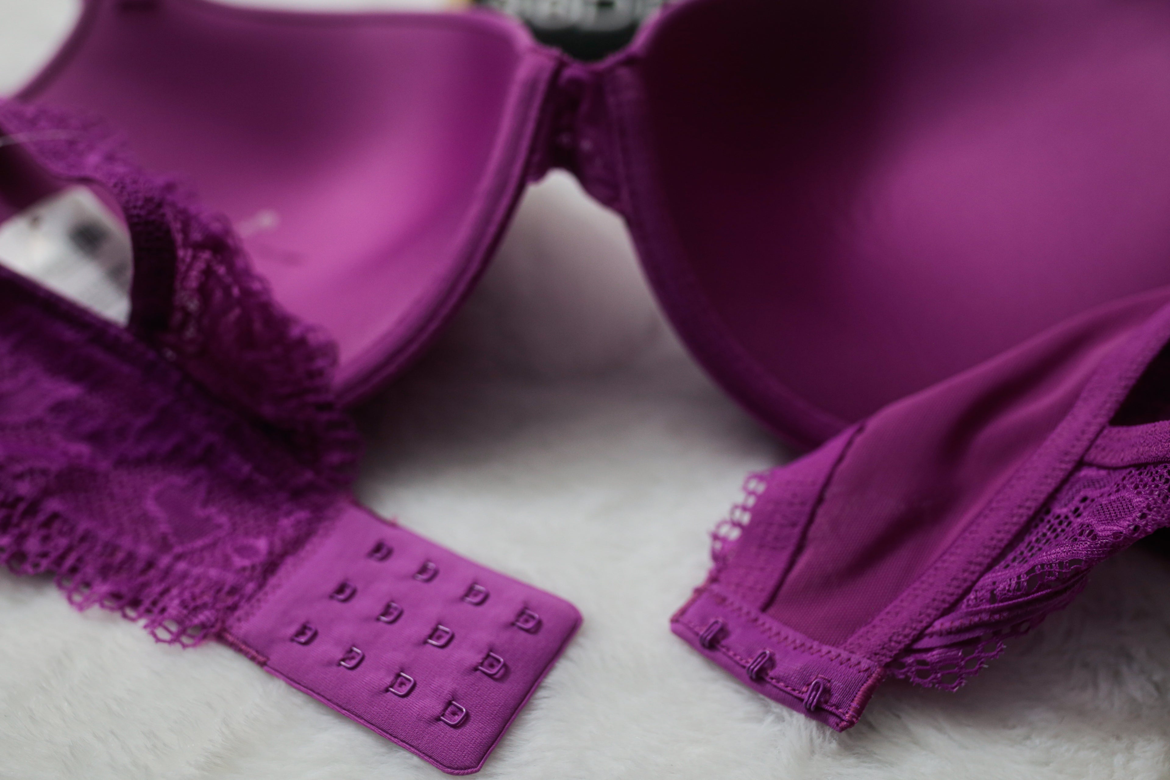 Soma 36DD Embraceable Enchanting Lace Push-up Underwire T-shirt Bra Purple NEW