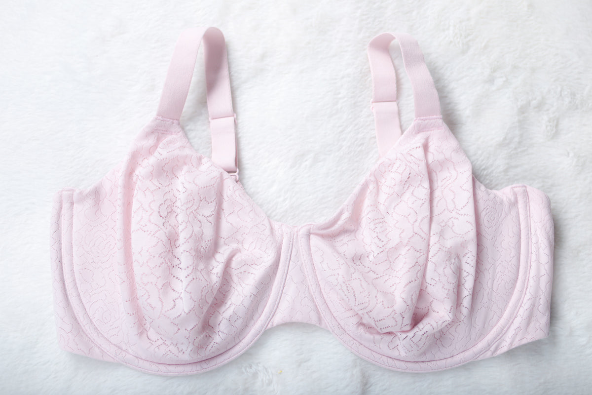 Wacoal Inside Job 855345 Underwire Side Support Bra Pink US 42DDD UK 42E