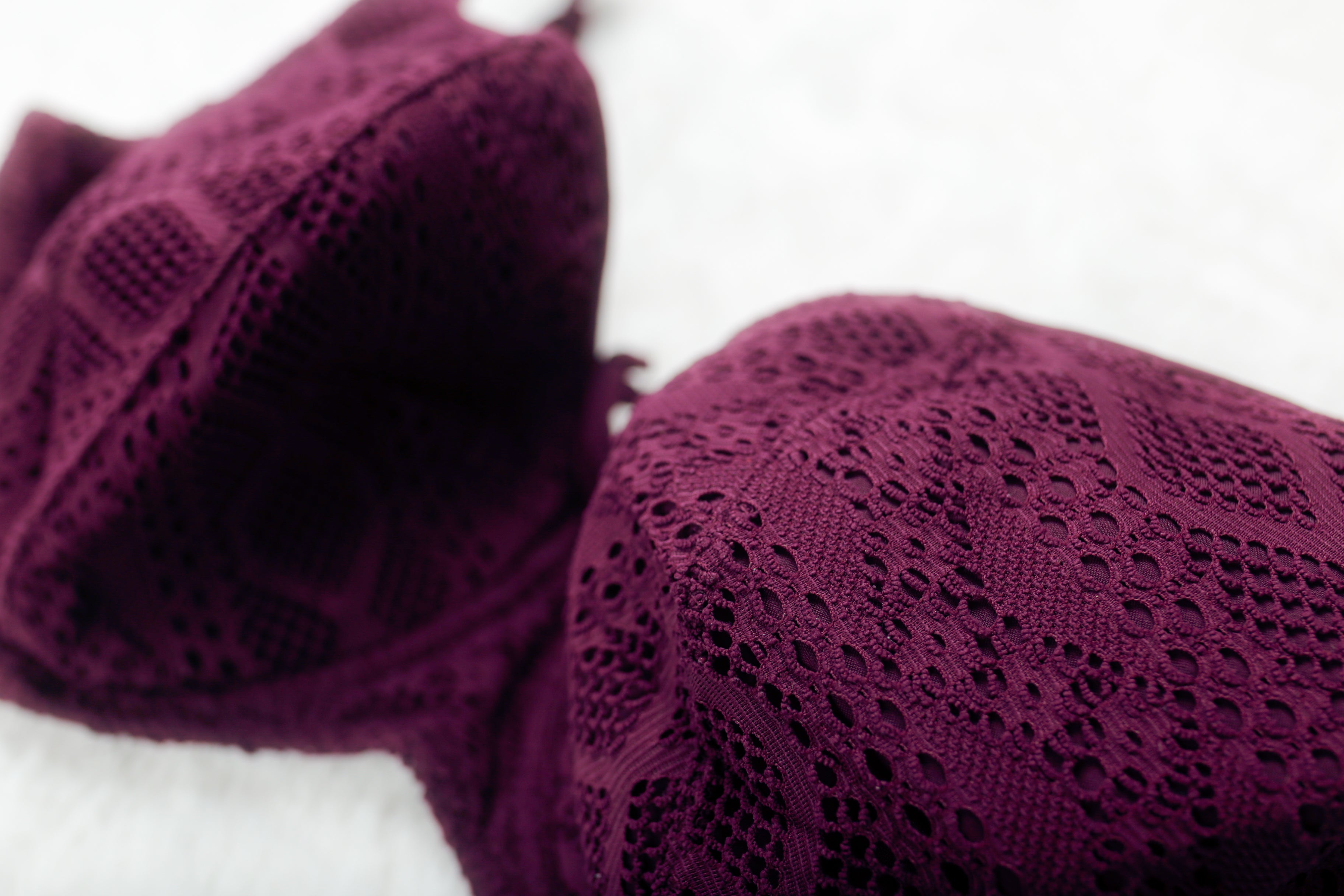 Freya US 32L UK 32HH Sundance Sweetheart Swim Bikini Top Swimsuit Underwire Purple