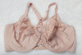 Glamorise 44DD WonderWire Front-Close T-Back Full Coverage Underwire Bra Beige 1246