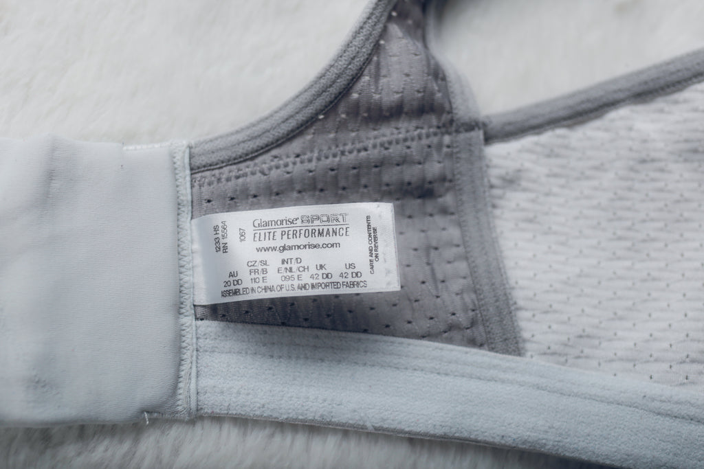 Glamorise 42DD No Bounce Camisole Elite Sports Bra White 1067