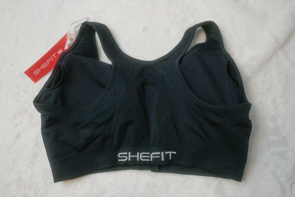 Shefit 2Luxe Lounge Wireless Comfort Front-zip Low-impact Sports Bra Black NEW